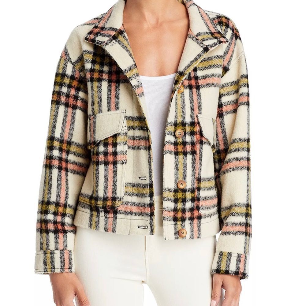 Bagatelle Plaid Cropped Jacket